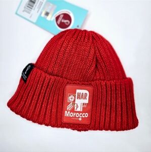 Official FIFA World Cup 2022 Red Morocco Knit Winter Beanie Youth NWT